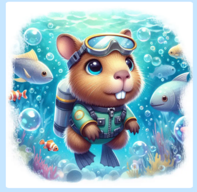 Мыльные пузыри "Капибара аквалангист" (Пузырята)