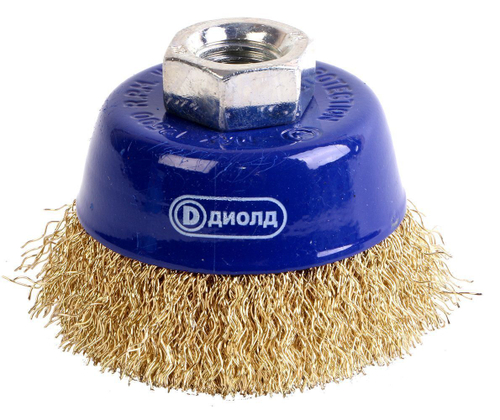 Щетка для УШМ чашечная d-75мм (пр.) М14 ЩЧ-75 П Диолд