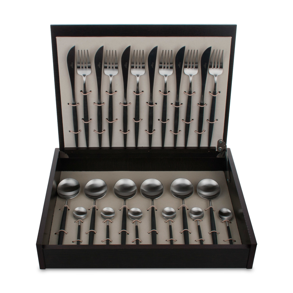 Набор столовых приборов на 6 персон 24 предмета Cutipol Goa Brushed в подарочной упаковке