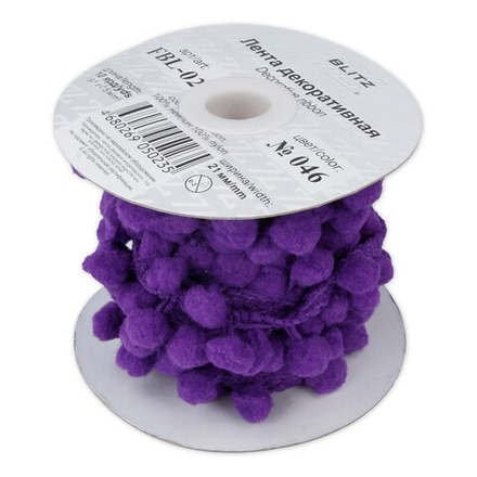 Тесьма декоративная "BLITZ" FBL-02, 21 мм , №046