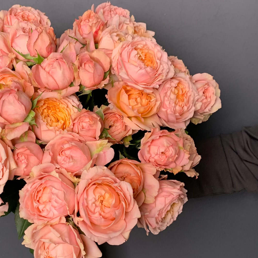 Букет "Муза" пионовидная кустовая роза