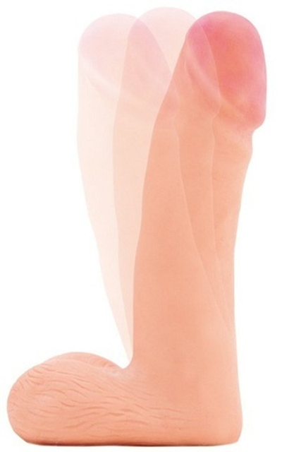 Изгибаемый дилдо RealStick #231 из материала лав клон, 21 см