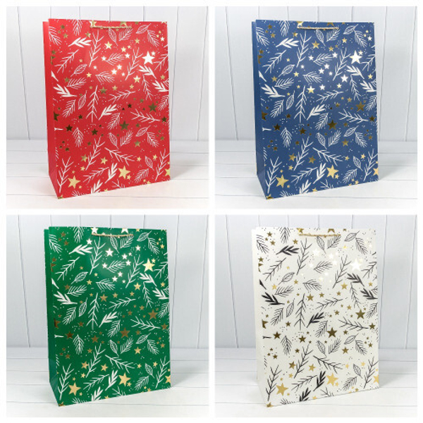 
          Пакет подарочный 40 х 55 х 20 см Набор 4 шт "Новый год" с тиснением (Микс)