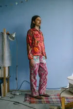 Куртка Soeurs с Пуговицами на Петлях/Razz Velvet Jacket розовая