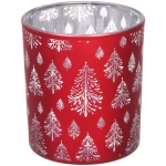 Подсвечник «Сказочная метель» 7*7,8 см, Красный