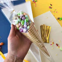 Пакет конус для сладостей 18x37 см (100 шт)