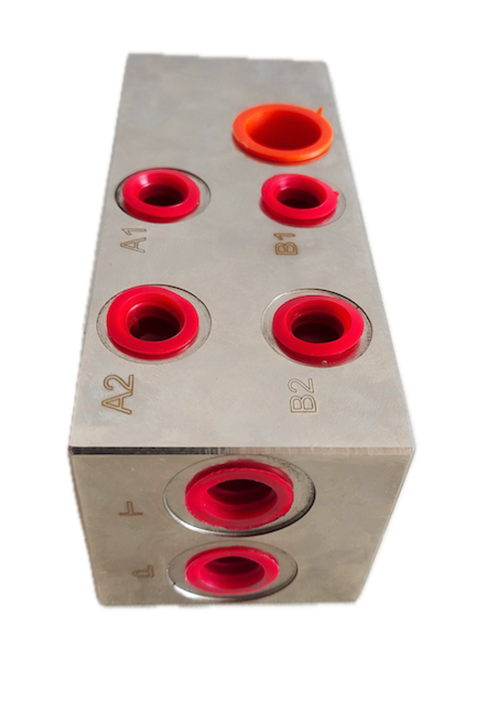 DR06-21-ST - Двухместная плита CETOP03 с гнездом под клапан DBDS6