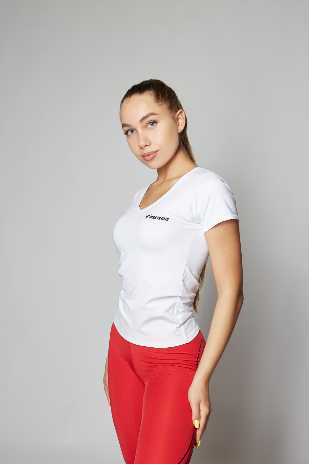 Футболка ForStrong Basic V-neck White