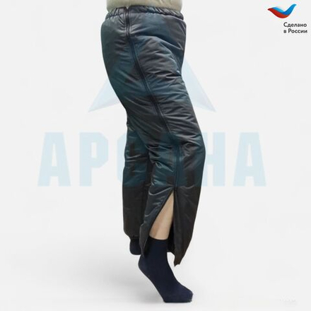 Брюки ортопедические "Эконом" утепленные с молниями по бокам.Цвет черный. Размер 52-54