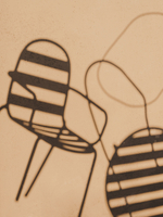 Joncols Уличный алюминиевый стул с зеленой отделкой