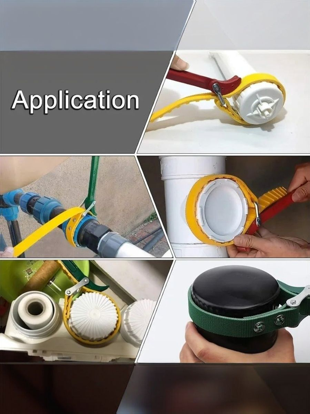 Ключ для масляного фильтра / фильтров для воды / труб и фитингов 50-100 мм ЗЕЛЕНЫЙ