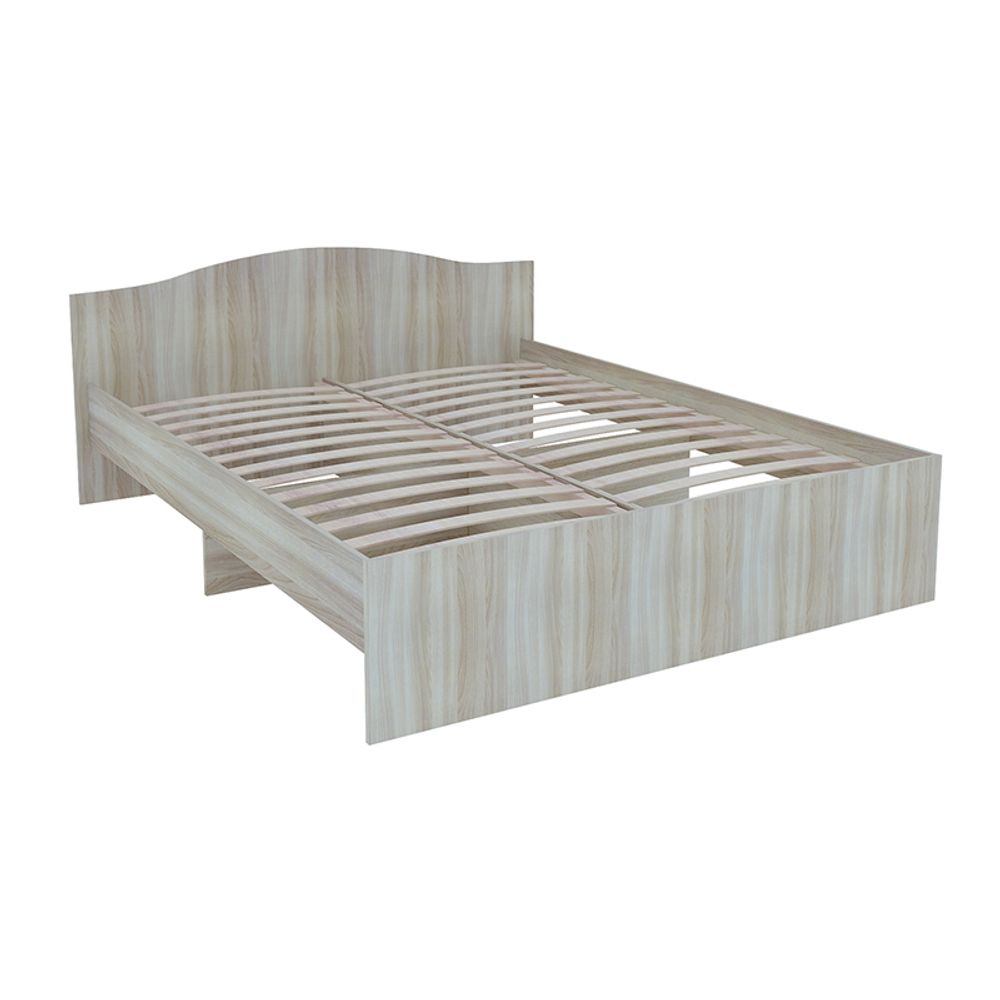 Кровать "Доминик" М-6 1600Л (ясень шимо светлый), ЛДСП, Комфорт-S, г. Ижевск