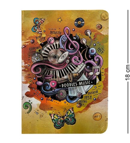 BM-05/2 Блокнот сред. «Звуки музыки» (3D твердая обложка)