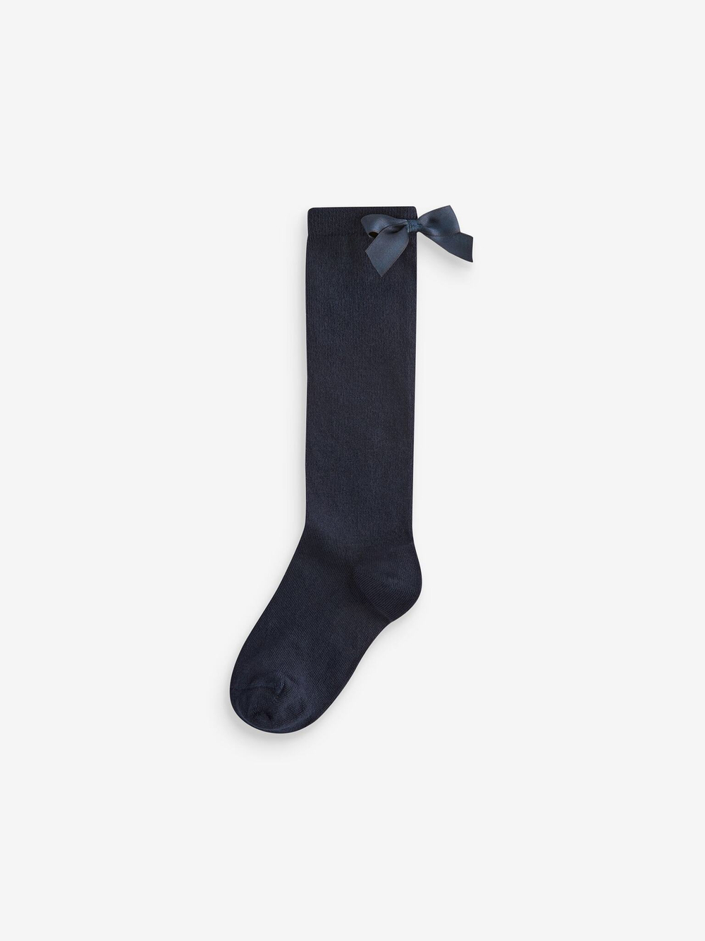 Гольфы хлопковые с бантом для девочки Next 966-563, 2 шт., Темно-синий