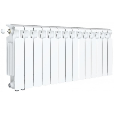 Радиатор биметаллический Rifar Monolit 500 Ventil 14 секций нижнее левое подключение
