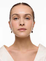 Серьги "Amour" silver с тигровым глазом