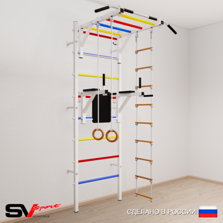 Шведская стенка Sv Sport 548 (Турник рукоход/Брусья/Кольца/Лестница)