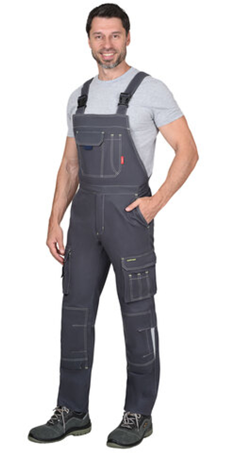 Полукомбинезон "ДЖЕТ" т.серый с синим ТА (ЧЗ)