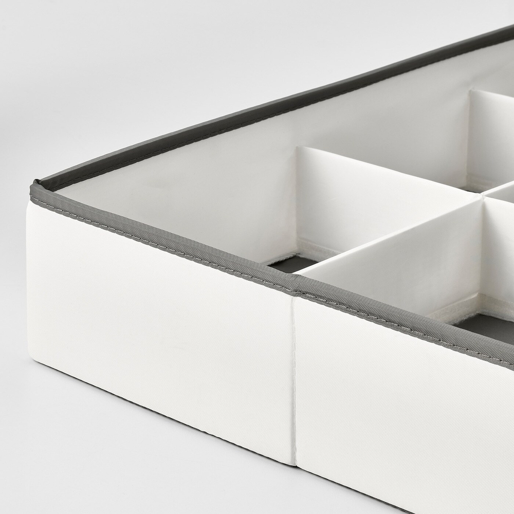 IKEA JÄTTEBJÖRN  (ИКЕА ЙÄТТЕБЙÖРН)  -  Органайзер, белый/серый, 50x35x9 см