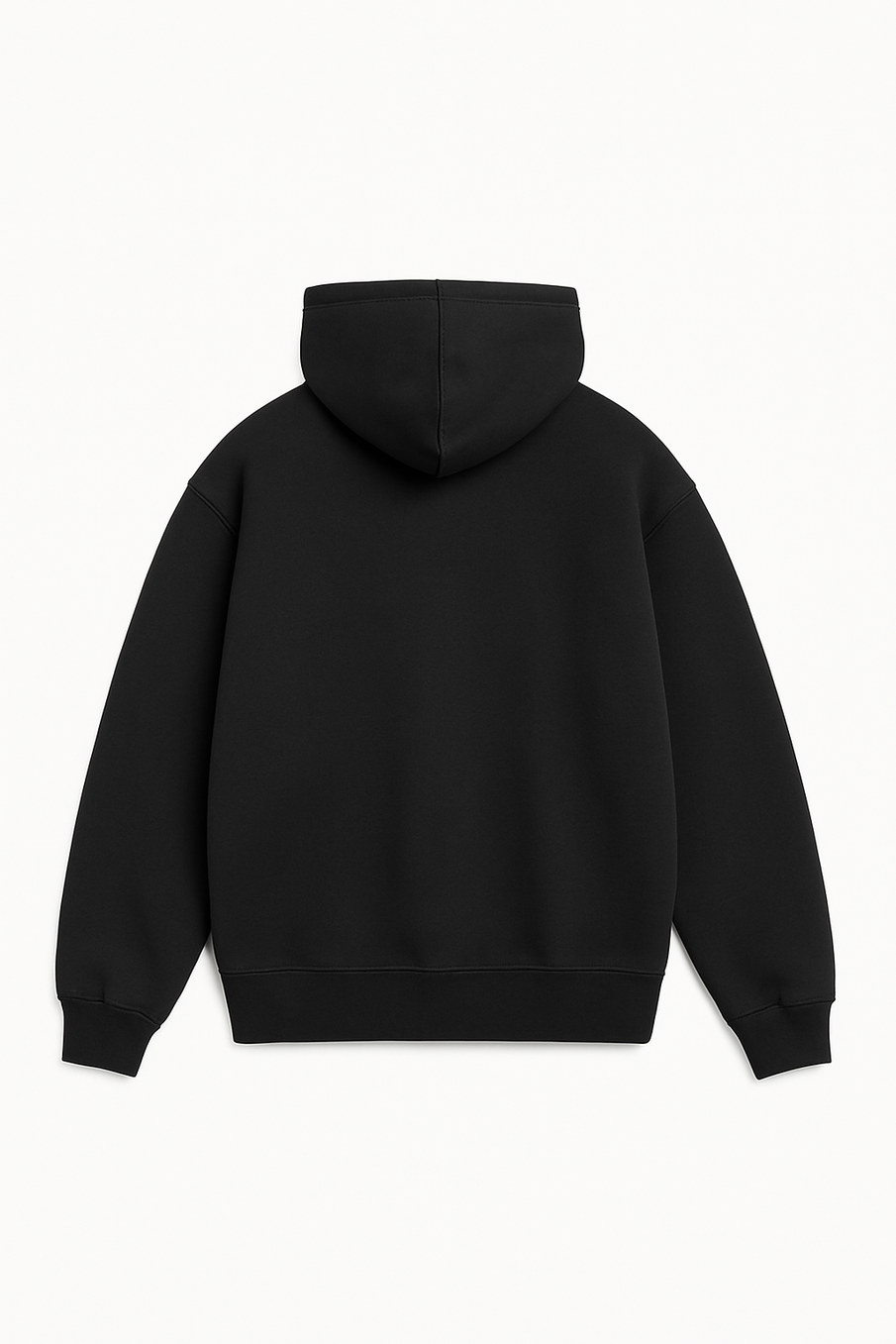 Худи оверсайз без начеса (черный)