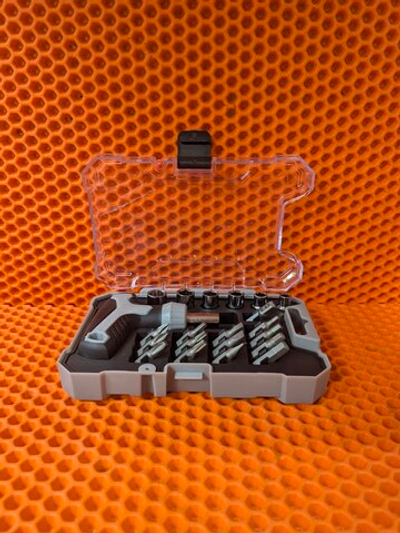 Наборы бит и торцевых головок с рукояткой 21 предмет Новые Master Hand