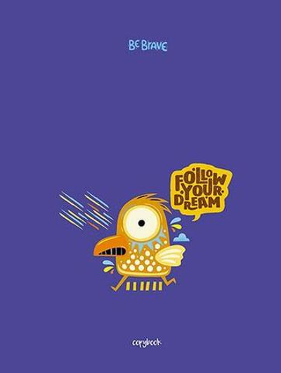 Тетрадь А5 48л. клет. блестки " Птичка" (Апплика)