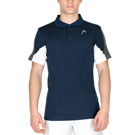 Поло мужское HEAD Club 22 Tech Polo 811421-DB-XL, размер XL, темно-синий
