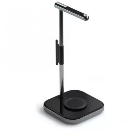 Подставка Satechi Headphone Stand 2 in 1 + БЗУ, серый космос