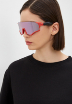 Спортивные очки HILX Revok / Matt Red Black / Light Purple Lens