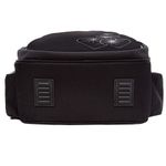 Ранец GRIZZLY анатомическая спинка, c брелоком, для девочек, "HEARTS", чёрный 36х28х20 см, RAz-586-5/1