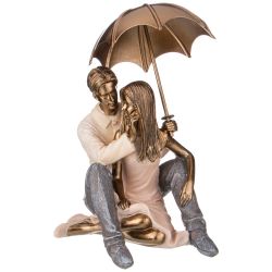 СТАТУЭТКА "ВЛЮБЛЕННЫЕ" 13,5*12,5*17 СМ. СЕРИЯ "ФЬЮЖН" (КОР=18ШТ.)