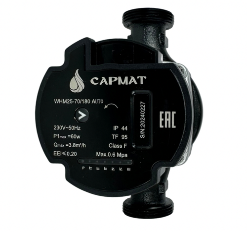 Насос циркуляционный с частотным регулированием САРМАТ WHM25-70 180 мм (CN)