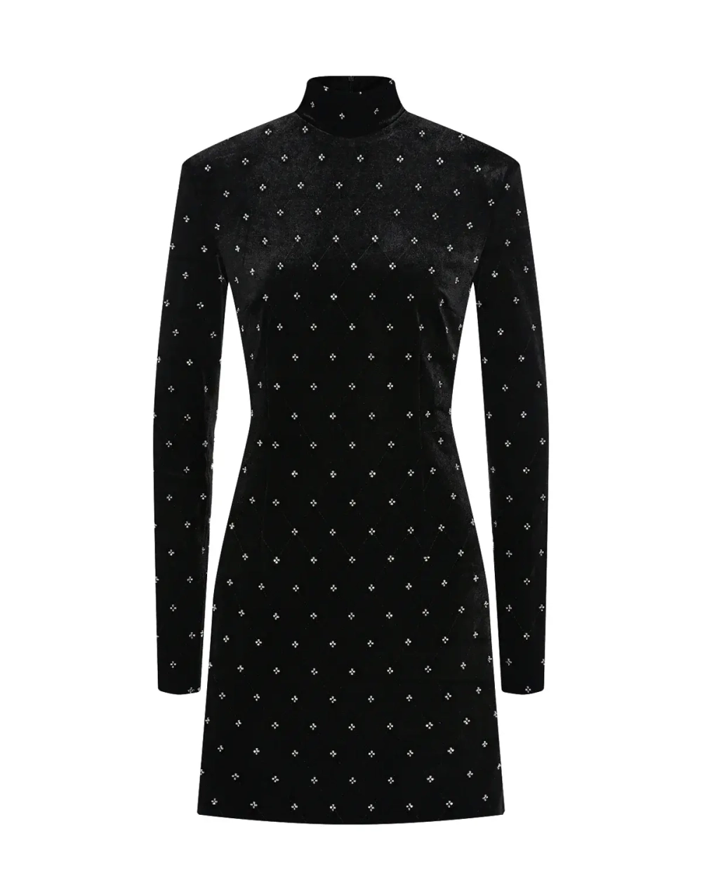 Платье мини с декором из бисера DAN MARALEX