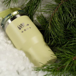 Термокружка, цвет оливковый, объем 600мл