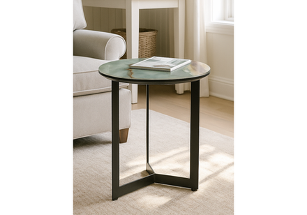 Журнальный стол Woodville Роб D-450 голубой мрамор