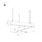 Подвесной светодиодный светильник Arlight ALT-LINEAIR-ANGLE-60-FLAT-UPDOWN-DIM-1290x1115-85W Warm3000 040637