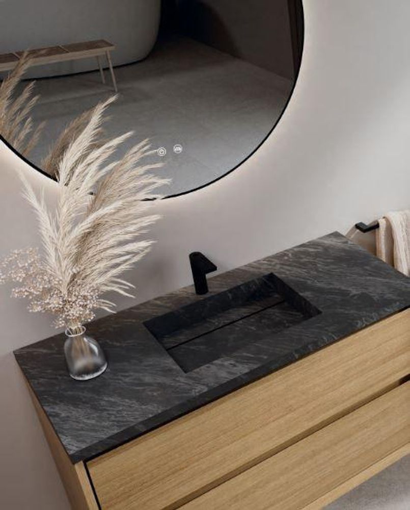 Тумба под раковину COOL с 2 выдвижными ящиками 80x45x54 CL.080.MUD орех