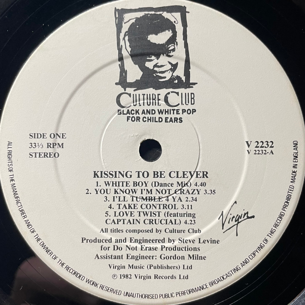 Culture Club ‎– Kissing To Be Clever (Англия 1982г.)