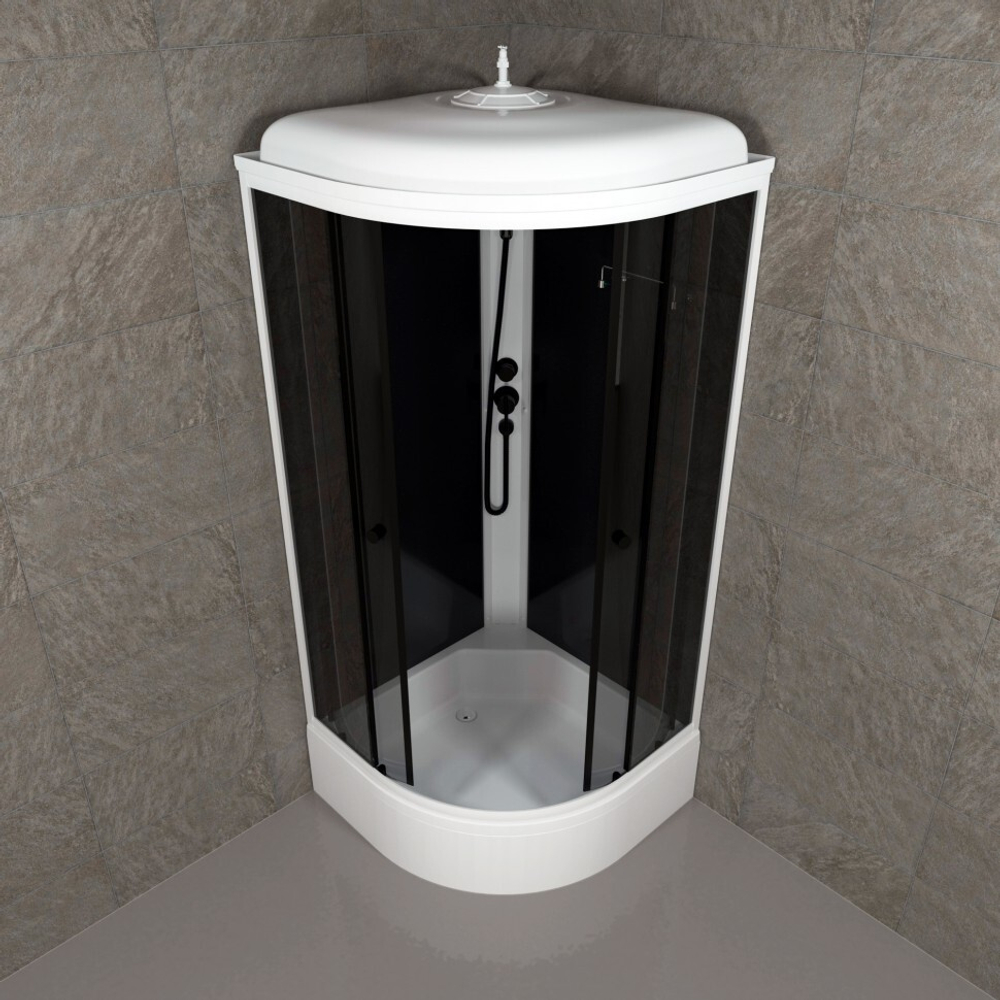 Душевая кабина Triton Грэй В 90x90 (черный)