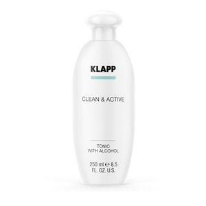 Тоник для жирной кожи со спиртом Clean&Active Tonic, Klapp, 250 мл