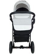 Детская коляска Alis Alvaro 2 в 1 Al 04 т.серый+св.серый+белая кожа