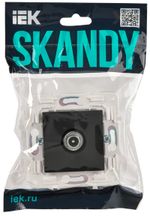 SKANDY Розетка TV проходная SK-A17T титан IEK