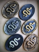 Барельеф на стену из гипса Змея