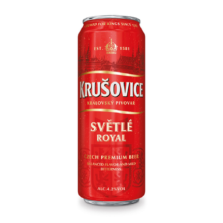 Пиво Krusovice светлое 0,45 л ж/б