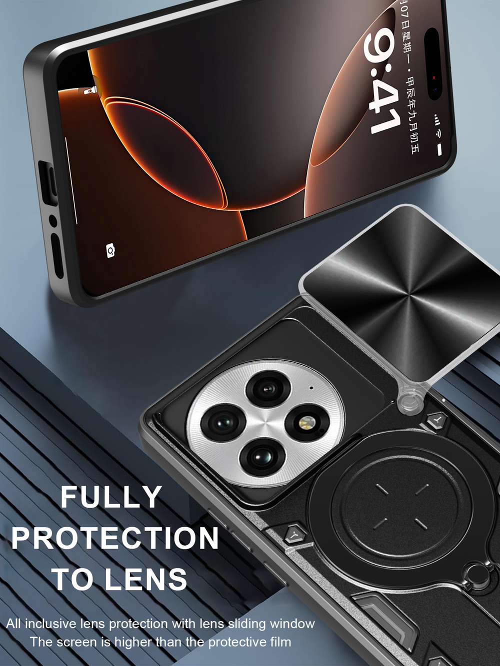 Чехол с кольцом Big Ring Case для OnePlus 13