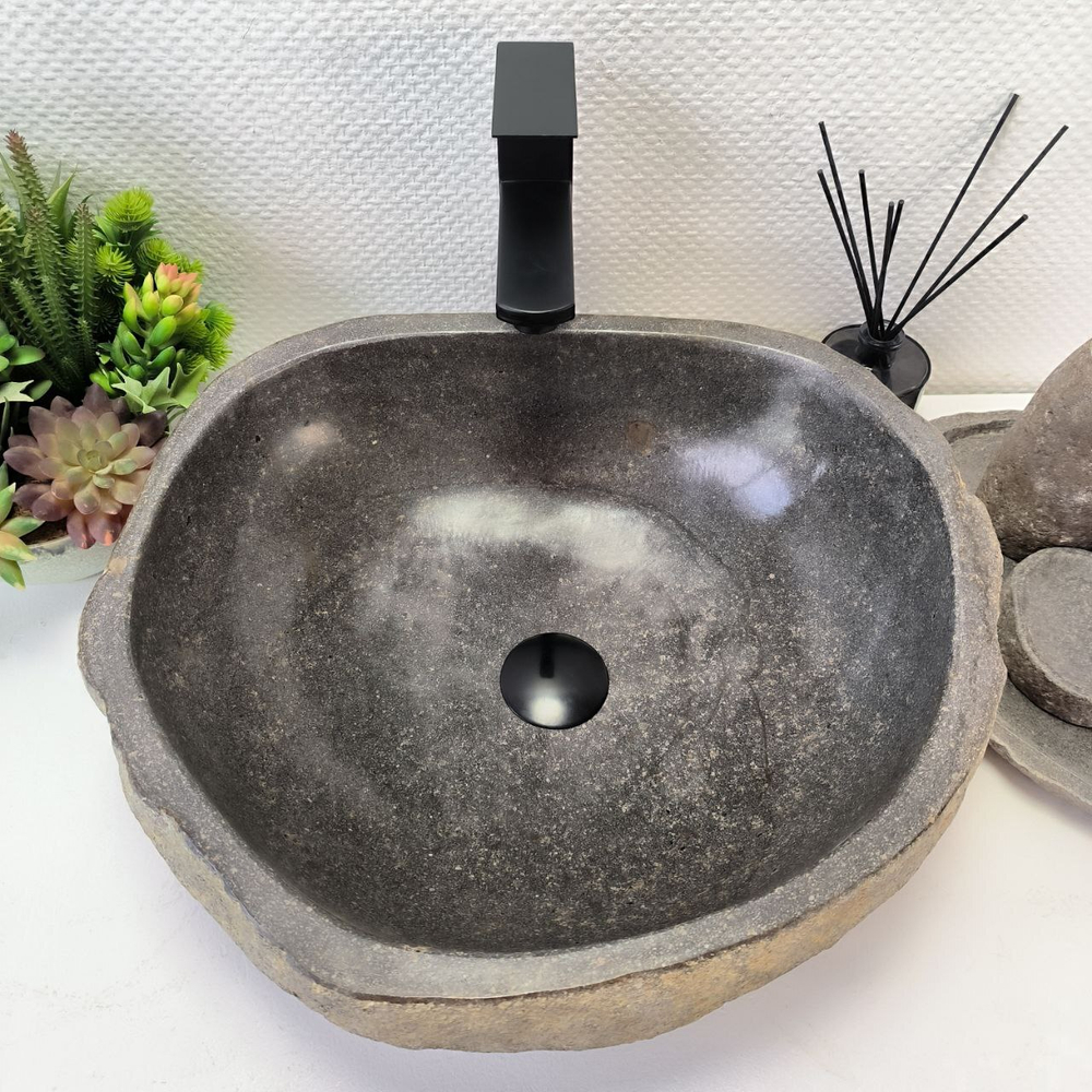 Раковина из речного камня RS-63851 (45*42*15) 0121