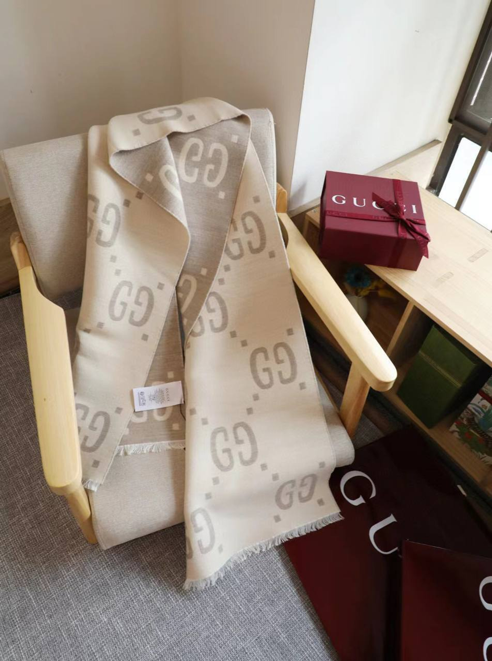 Шарф Gucci 35х190 см, арт. 474506777