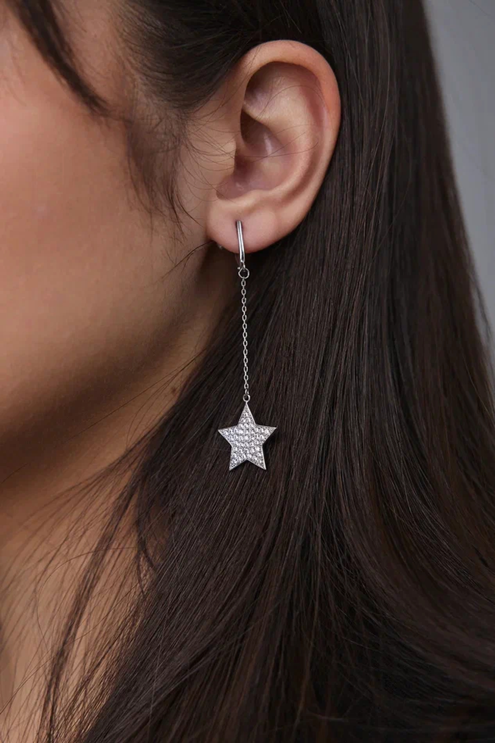 Серьги 0221393-00775 Ag 925, Вставки: 80 Фиан.