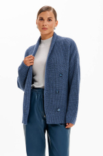 1948 Кардиган женский (дымчато-голубой)