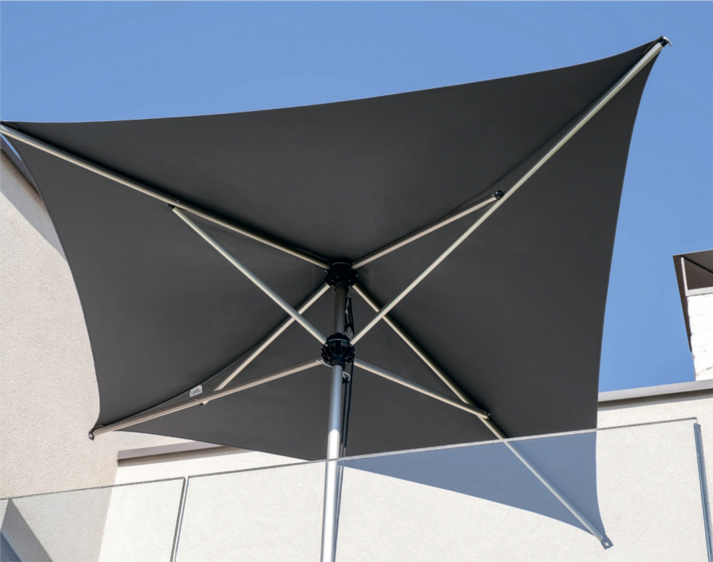 Зонт-парусник 2.9х2.9 м Scolaro Vela Titanium, титан, антрацит